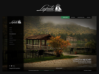 Lopota Resort hotels lake resort responsive design uiux