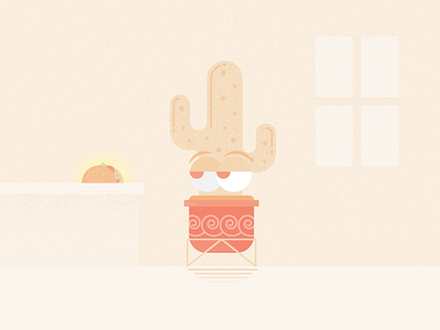 Eye on the Prize cactus cinco de mayo desert flat illustration minimal plant taco texture vector weeklyillochallenge western