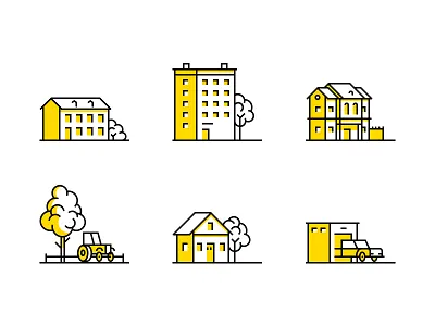 9 Real Estate Icons building garage home house icon icons real estate