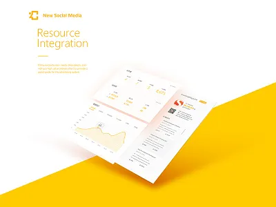 Resource Integration card dashboard ui