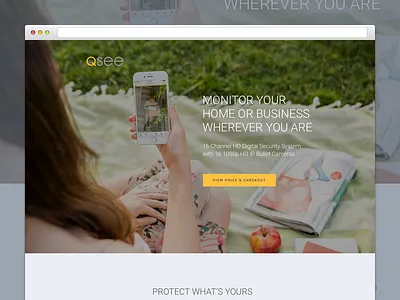 Q See Shot bootstrap design graphic homepage landing layout page responsive ui ux web website
