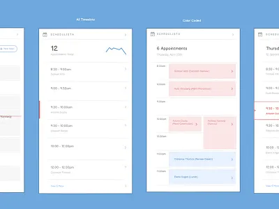 Calendar Concepts for a Dashboard Card balsamiq calendar card dashboard schedule weebly