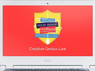 Protect Your Brand in Cyberspace branding custom illustration infographic keynote law slideshow worksheets