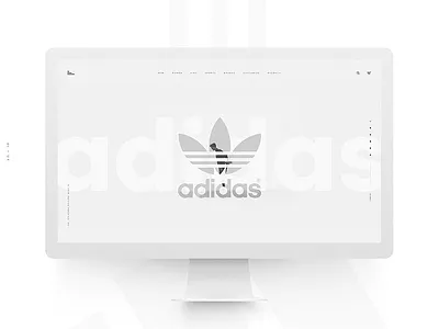 Adidas Concept adidas branding design homepage landingpage layout re design typography ui ux webdesign