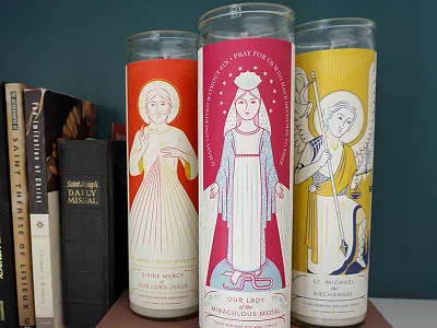 Providential Co. Prayer Candles candles catholic labels religious