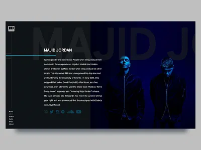 OVO Sound artist drake gradients majid jorden music ovo redesign shadows sound ui website