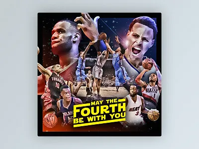 FanDuel - NBA Social Graphics fanduel nba social media sports star wars