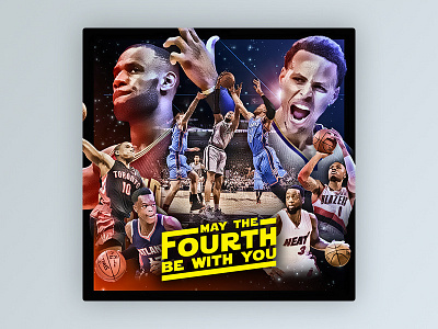 FanDuel - NBA Social Graphics fanduel nba social media sports star wars