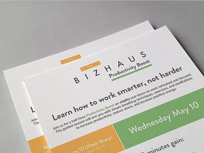Workshop Flyer brochure flyer print