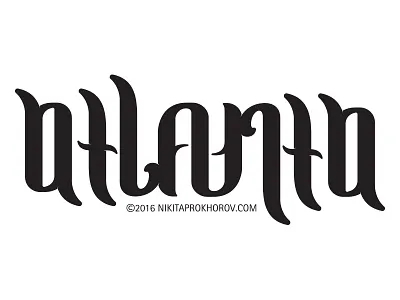 Atlanta Ambigram ambigram atlanta conference design hand lettering how lettering type typography