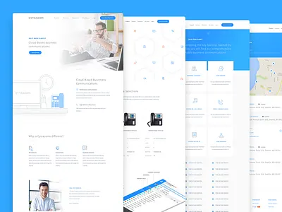 Cytracom Full Website app business clean corporate illustrations iphone simple web web design website