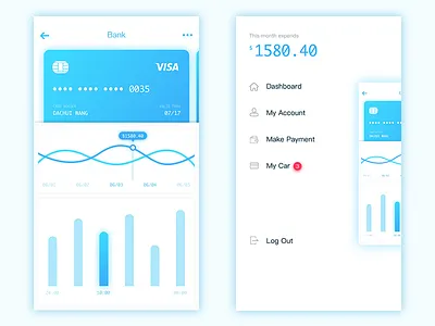 This Month Expends bank card credit