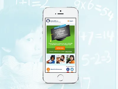 Gerber College Plan giveaways college contest design gerber giveaways plan ux