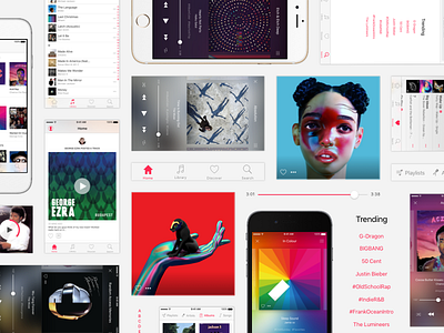 Apple Music Redesign (Final) album app apple music artist ios music player playlist songs