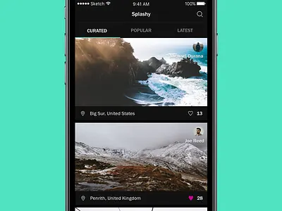 Splashy for Unsplash dark green ios photos ui unsplash