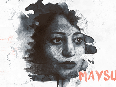 Illustration of Mayson for a new project illustration madrid photoshop refugee siria wacom watercolour