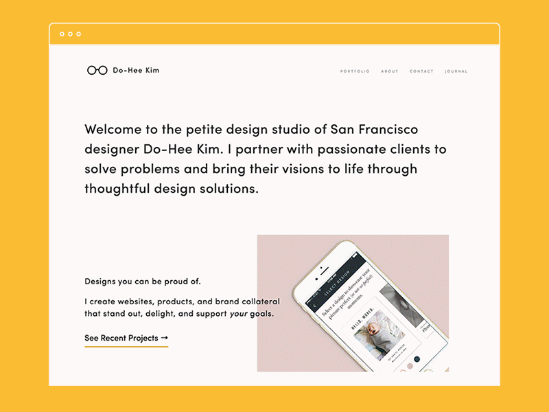 Personal Site WIP - Almost There colorful freelance personal portfolio web design website