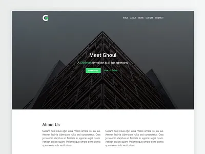 Ghoul boilerplate css ghoul html skeleton template web design