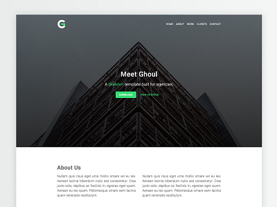 Ghoul boilerplate css ghoul html skeleton template web design