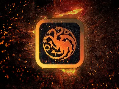 App Icon — Daily UI challenge #005 app challenge dailyui game got house icon targaryen thrones