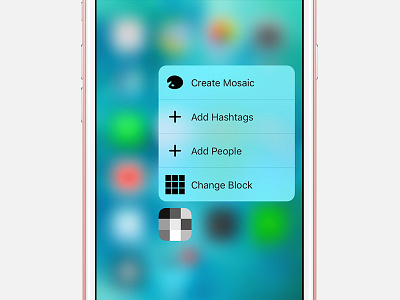 Feeday - 3d Touch 3d 3d touch app feeday instagram iphone iphone 6s mosaic photo touch widget
