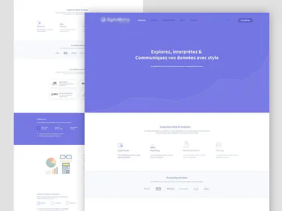 Landing Page clean color design designer home landing page simple ui ux