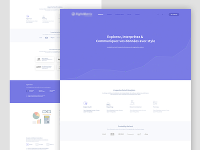 Landing Page clean color design designer home landing page simple ui ux