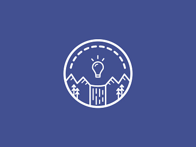 Logo mark brand concept design idea identity illustrative line logo mark mountains simple vector