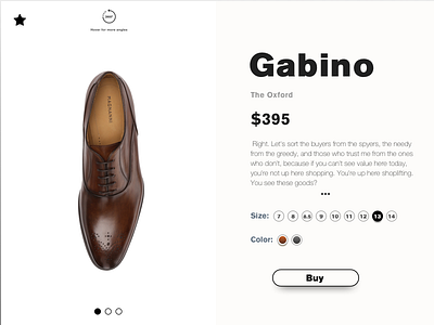 Magnanni Gabinos akzidenz grotesk dress shoe e commerce helvetica neue oxford lace ups product card shoe