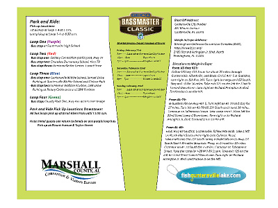 Bass Master Classic Informational Guide & Map bass bass master fishing graphic design illustration layout print