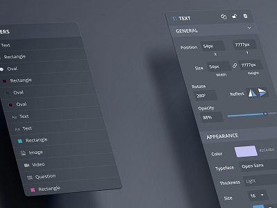 UI Panels for Creator ui ux