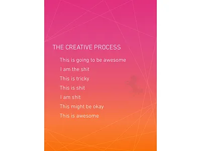 The Creative Process creative process gradient poster