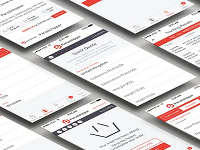 Parcelshipper iOS application app apple design ios mobile application mobile design