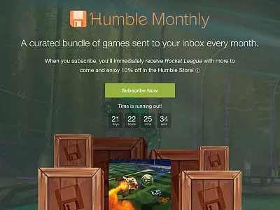 Humble Monthly Marketing Redesign humble bundle marketing marketing page redesign videogames
