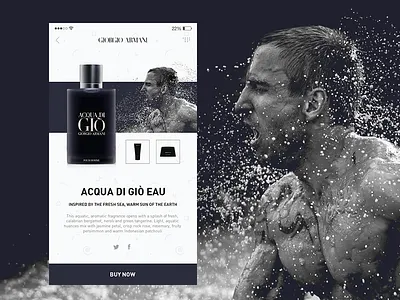 Day 29 - profumo 100 card clean cool dailyui delete edit flat for player use