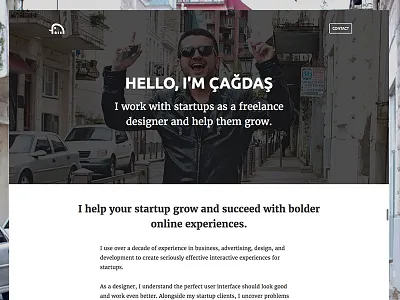 One Page Personal Website & Portfolio debut designer first shot freelance hello may1reboot one page personal website portfolio