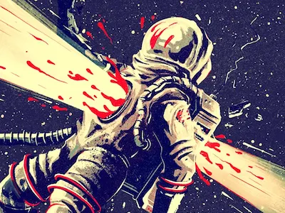 Reality Check x Album Cover album astronaut blood check cover freelance illustration light music reality space