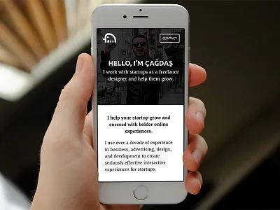 Mobile Version of My Personal Website & Portfolio designer freelance iphone may1reboot mobile one page personal website portfolio resonspive