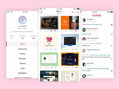 Dribbble Concept Draft application concept draft dribbble