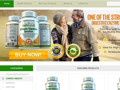 Food Supplement Website food supplement web design web site website