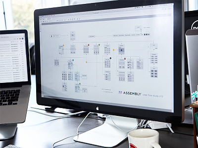 Assembly User Flows + Wires focus lab screen design strategy ui user experience user flow ux web design web strategy website design