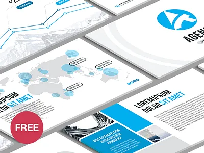 Free Keynote template: Agency agency business corporate download free freebies key keynote marketing modern presentation template
