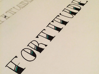 Fortitude – 013 handlettering the100dayproject
