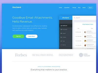 SaaS Landing Page (WIP) blue buttons clean dashboard home homepage landing saas website white