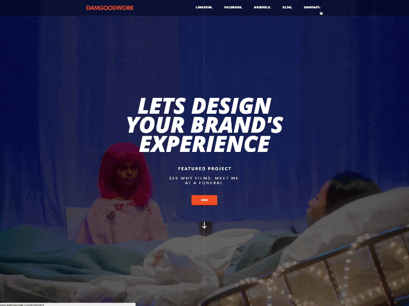 Portfolio website redesign button debut flat gif gradient logo portfolio type typography ui ux website