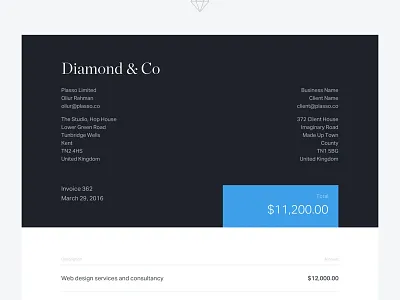 Invoice Experiment business clean grid invoice minimal minimalism minimalistic portfolio smart