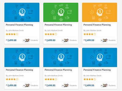 Education website courses in card view card card view courses digital education icon responsive ui ui design ux web design
