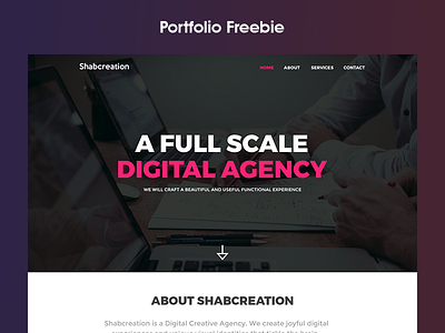 Portfolio Freebie design free free website freebie personal portfolio psd self templete ui ux website work