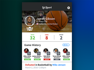 Profile ios mobile profile ui ux