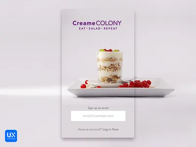 Daily UI #001 - Sign Up app ios register sign up signup ui uiux ux